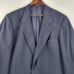 diBenedetto Wool Blazer Men’s 50R Navy/Black 2-Button Single-Breasted Made USA